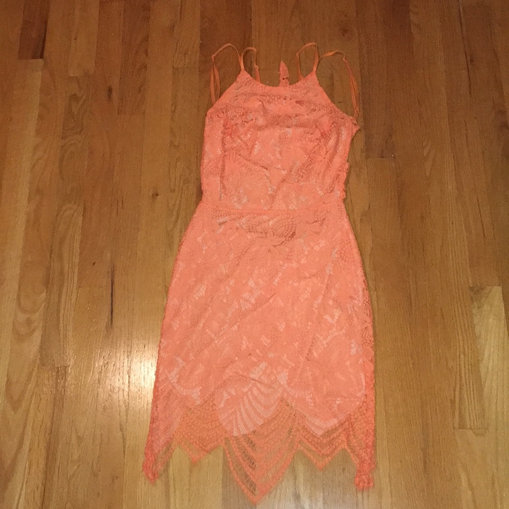 For Love of Lemons Guava Mini Dress Sz S